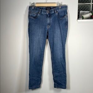 HILT Dude Blue Straight Leg Jeans with Sleek Fit 34/34